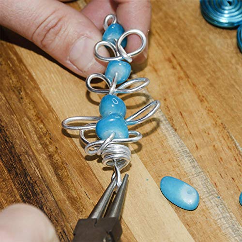 Filo per gioielli in alluminio, 2 rotoli di filo