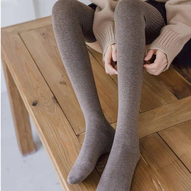 NAXUE Winter socks for women full length knee (size-S, M) cotton Warm Thigh High Knee High Leg Warmers Long Socks Boot Cuffs Knee Cap woolen for women winter wear cotton socks (Multi Color) 2