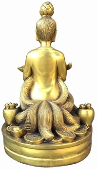 Amazon.co.jp: 純銅の狐の妖精 九尾の狐の精霊の妖精の像 王の