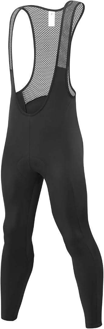 Przewalski Mens Thermal Cycling Bib Pants, 4D Padded Winter Bike Tights