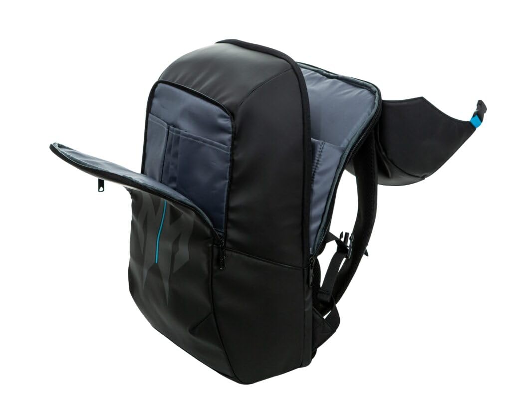 acer Predator Lite Gaming Laptop Backpack - Lightweight 1680D Ballistic Polyester with Water-Resistant Zippers and Ventilated Mesh Back Perfect For Everyday Commuting and Gaming - Fits 15.6