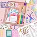 ADUSRIZ 2-Pack DIY Journal Kit for Girls Ages 8-14 Year Old, Birthday for Teen Girls, 70+ Pcs Art & Crafts, Scrapbook & Diary Supplies Toy Set Trendy Stuff for Kids