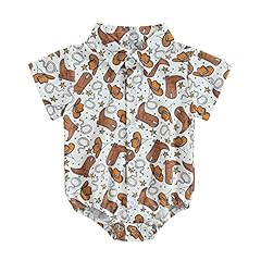 Short Sleeve White Cowboy Hat Boots