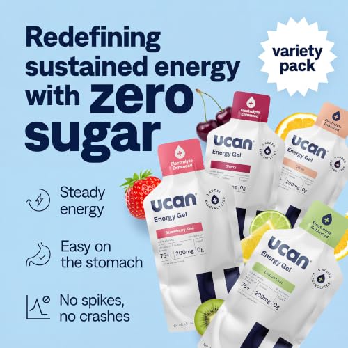 Image of UCAN Energy Gel + Electrolytes | Variety Pack | Sugar Free | 12 Pack