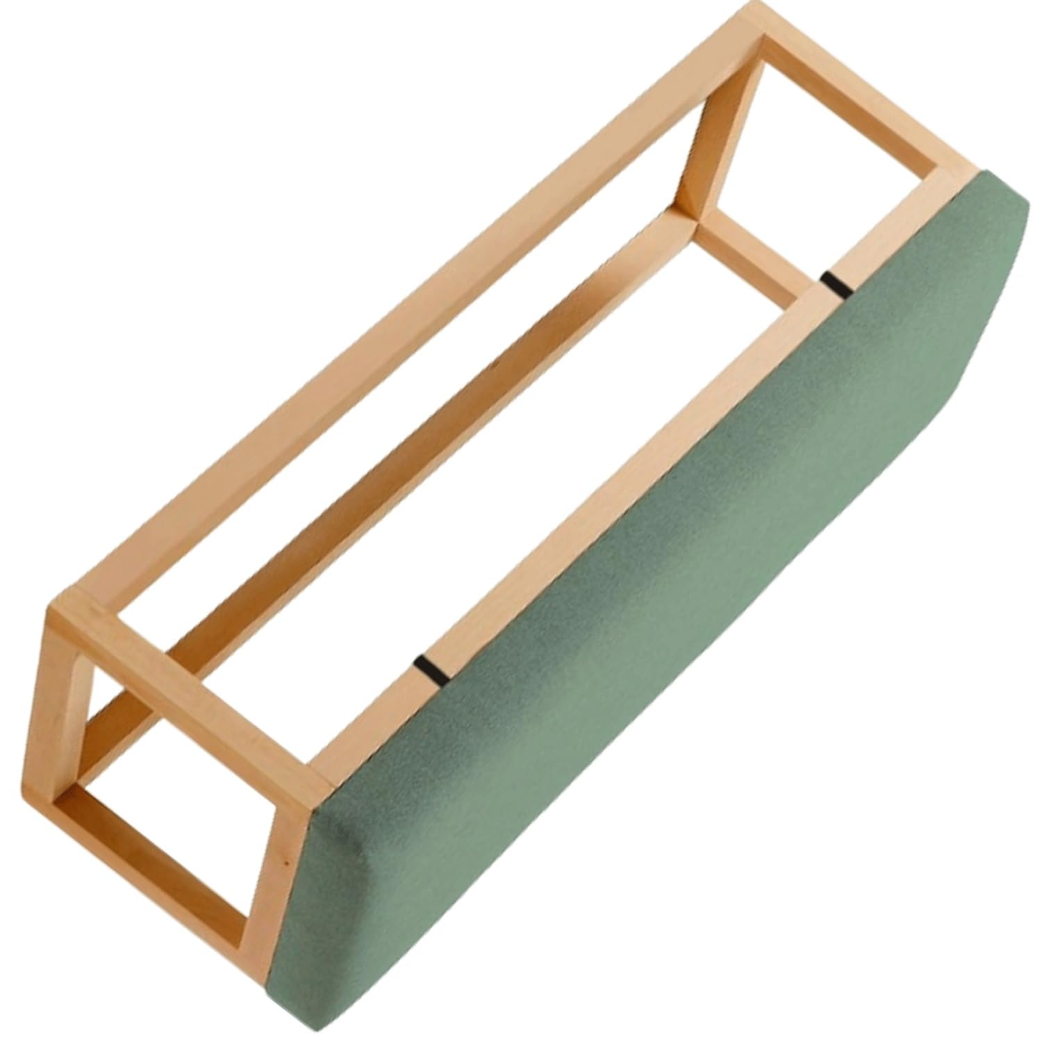 Outdoor/Indoor Bench Cushion Seat Pad 2/3 seater Furniture Cushion High Density Memory Foam Linen Washable Non-Slip Bench Pad for Shoe Bench Rack Window Garden Thickened Bench Seat Cushion(R12,50x50x5