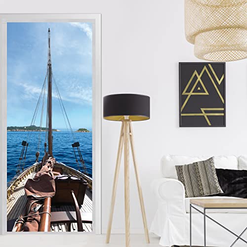 Image of 141032 Sticker ONDOOR, Adhesive for Door - Ocean, 204 x 83 cm