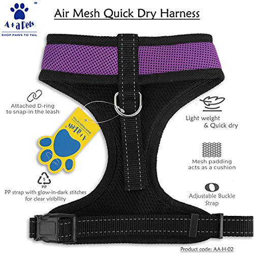 Aa-Pets-Air-Mesh-Quick-Dry-Harness-Reflective-Adjustable-Soft-Comfortable-Pet-Vest-AdultLarge-Dogs-X-Large-Ink-Blue