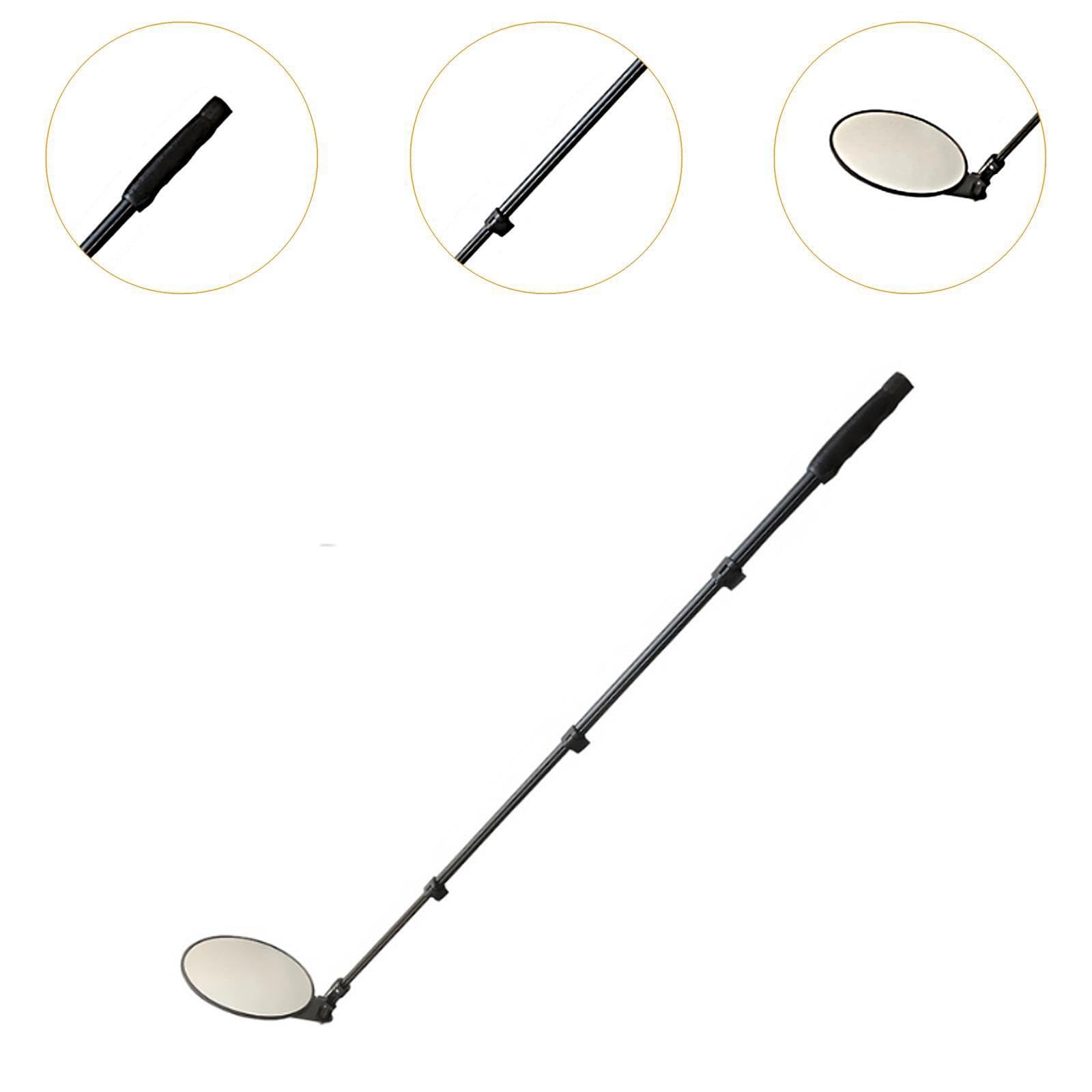 Espejo de Seguridad Extensible de Mano 87 Pulgadas diámetro para inspecciones en Esquinas y Zonas difíciles. Satisface diversas Necesidades. Espejo inspección Extensible Mano para