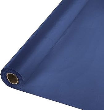 40 X 100 Ft Plastic Heavy Duty Banquet Roll Navy Blue by Tablemate