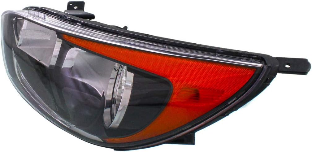 CarLights360: For Kia Rio Headlight Assembly 2012-2017 Driver Side | w/Bulbs | EX/LX Models | Hatchback | DOT Certified | Replacement For KI2502154 | 921011W340