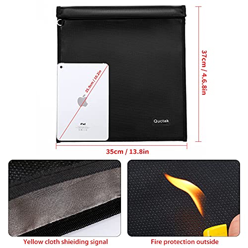 Large Faraday Cage (13.8" X 17.7"), Fireproof Waterproof Key Fob Protector, Faraday Bags For Phones, Car Rfid Signal Blocking, Anti-Theft Pouch, Anti-Hacking Case Blocker #TOP2