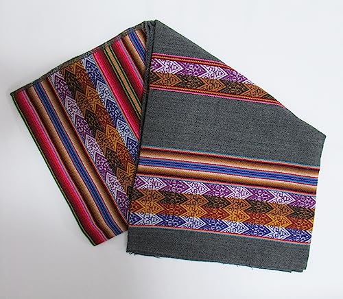 Alpaca タペストリー 南米ペルーのアンデス民族最高級カラフル織物 アワイヨ柄布のアンデス織物】【中サイズ】【マルチカラー 】南米