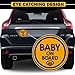 TOTOMO Baby on Board Magnet - (Set of 2) Safety Caution Decal Sign Magnets for Cars Bumpers - Baby Pacifier ALI-031