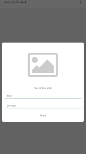 Self Profile Book – vue 2