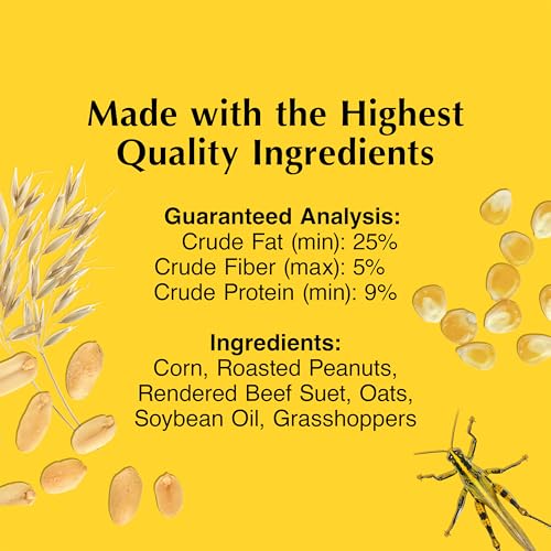 Image of C&S Insect Delight No Melt Suet Dough, Suet Cakes for Wild Birds Including Robins, Blue Jays, Woodpeckers, Wrens, Bluebirds and More, 11.75 Ounces, Pack of 8