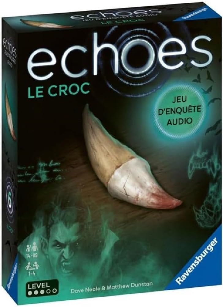 Ravensburger, Echoes Le Croc, Audio investigation game for adults and children from 14 years old, 1 to 4 players