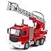 HKX Camion di Grandi Dimensioni Camion di Cemento Scorrevole per Bambini Giocattolo per Auto Simulazione Gru per Auto (Colore : Camion dei Pompieri antincendio Manuale)