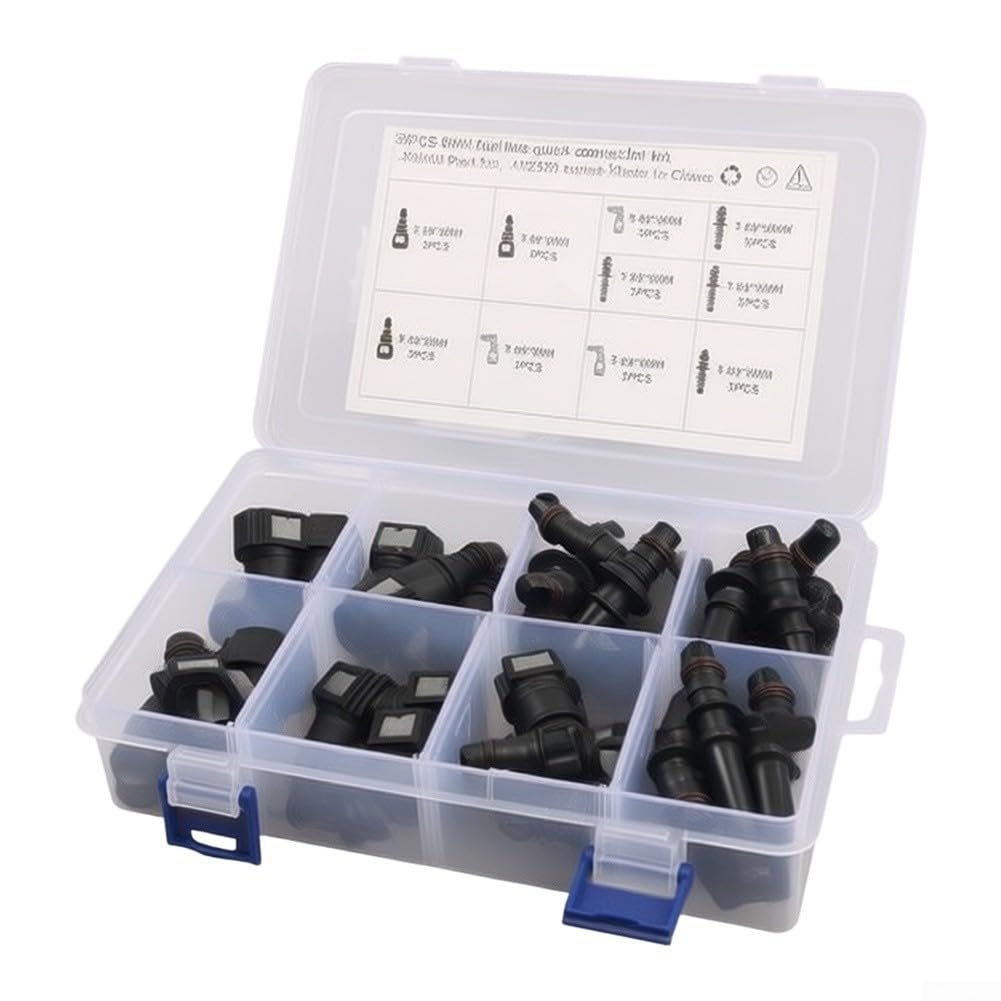 36er Set Nylon Schlauchverbinder 9.89 7.89 7.49mm(36-piece)