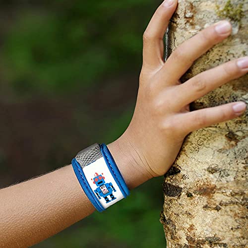Para'kito Bug & Mosquito Bracelets For Kids | Mosquito Spray Alternative | Waterproof, Outdoor Insect Wristband W/Natural Essential Oils | Hiking, Trekking & Camping Accessories (Robot) #TOP7
