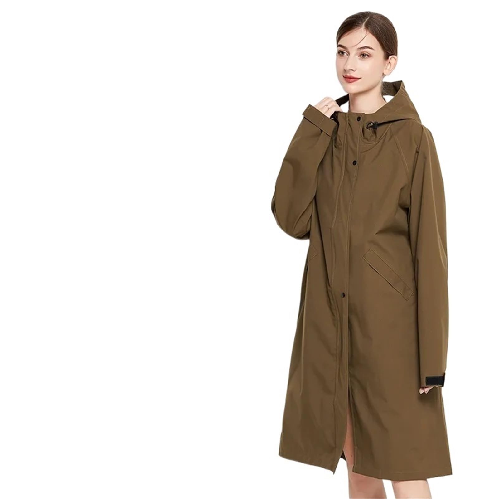 Impermeabile Uomo Graziosi impermeabili for donne, lunghi impermeabili alla moda, da uomo e da donna, da trekking all'aperto, giacca a guscio spessa, giacca da golf