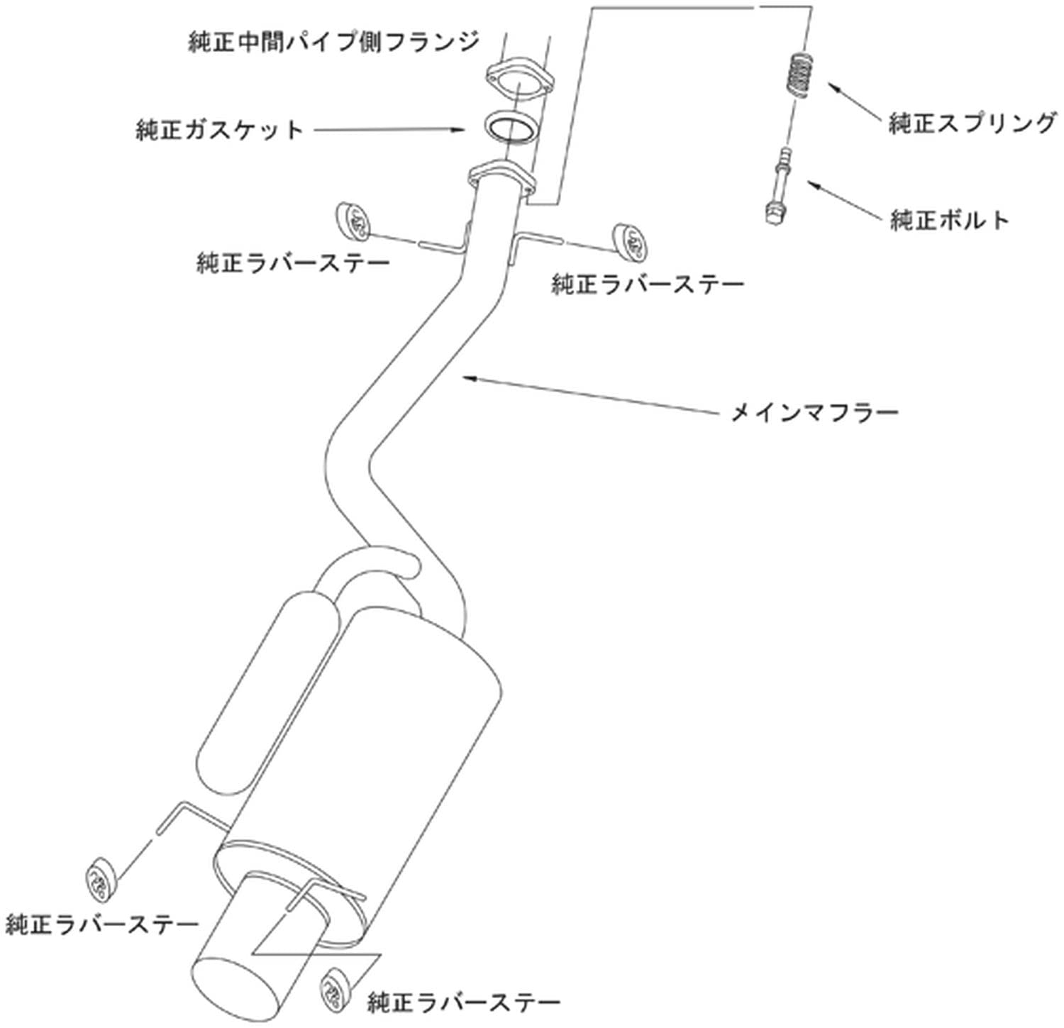 Amazon | HKS 自動車用スポーツマフラー サイレントハイパワー トヨタ