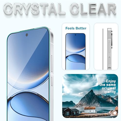 Image of FIRST MART Military-Grade Gorilla Tempered Glass Compatible For Redmi Turbo 4 Pro (6.83 Inch) With Edge To Edge Screen Coverage and Easy Installation Kit | Black, Pack of 2