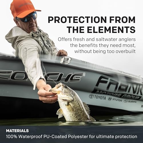 Grunden’s Men’s Tourney Jacket - Hooded Waterproof Fishing Jacket, Lightweight Athletic Fit, Packable Rain Coat3