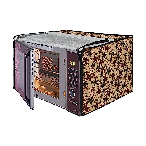 Image of DREAM KING Stylish Design & Printed Microwave Oven Cover Full Closure |waterproof & Dustproof Oven Cover Suitable for All Models - Multicolour SA04