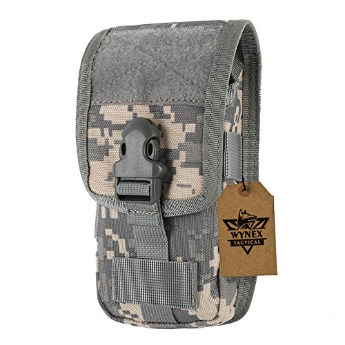 WYNEX Teléfono celular bolsa de la pistolera, caja del teléfono móvil Smartphone táctico bolsas Edc para Camuflaje ACU