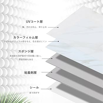 Amazon.co.jp: e.coco 大理石フロアタイル 接着剤不要 貼るだけ