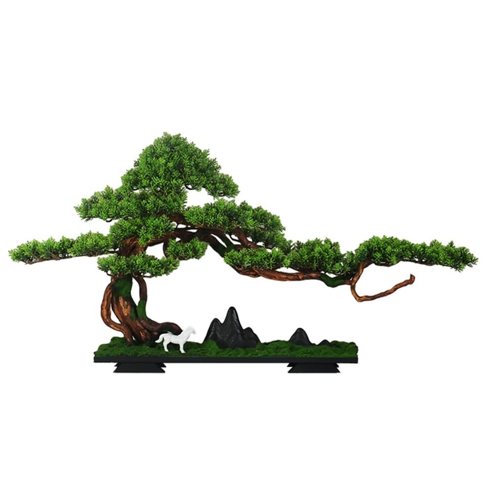 IUokLU Artificial Bonsai Living Room Simulation Bonsai Tree Office Micro-landscaping Wigwam Welcome Pine Entrance Decorative Ornaments