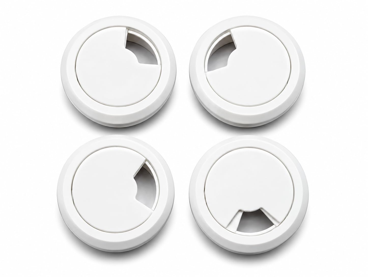 ARSALAN Shoppe White Fiber ACE Cable Manager Hole Cover for Desk, Wall Mount, Plastic (White)-image-41