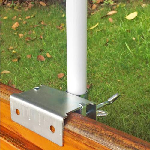 Support de parasol peu encombrant pour balcon terrasse et balustrade - 7