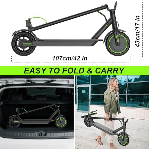 Image of Aovowheel Electric Scooter for Adults, Folding E Scooter with 350W /500W Motor 16 /24 Mph Top Speed, Max 19-23 Miles Long Range, 8.5'' /10'' /14''Tires Commuting Scooters with Dual Brakes System, APP
