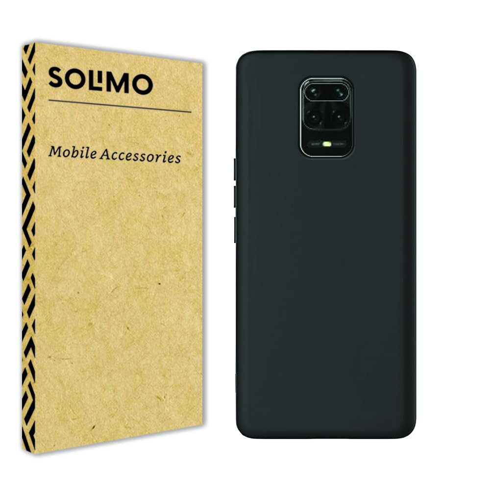Amazon Brand - Solimo Silicone Soft Back Cover Case for Xiaomi Redmi Note 10 Lite/Redmi Note 9 Pro/Redmi Note 9 Pro Max/Poco M2 Pro (Black)
