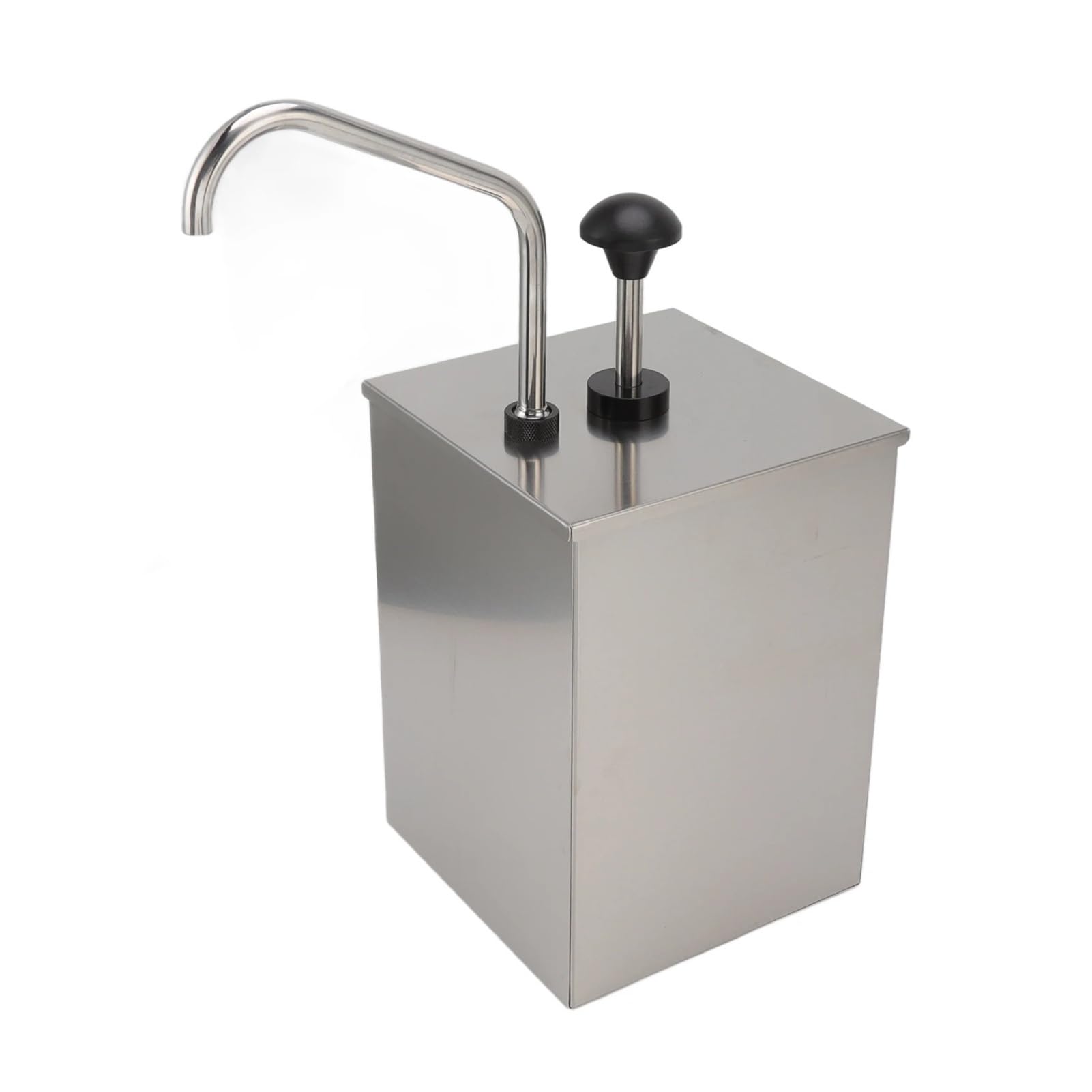 Hdxaew One Color 4L Soy Sauce Pump Dispenser Station Stainless Steel Single Head Condiment Dispenser Syrup Pressing Pump Kitchen Accessories Multiple Uses