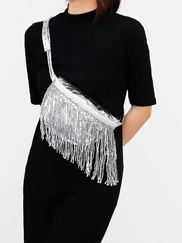 Miniatura 6 de WELROG Ribete de flecos de 5 yardas  Lentejuelas de encaje con flecos para manualidades, manualidades, decoración de disfraces