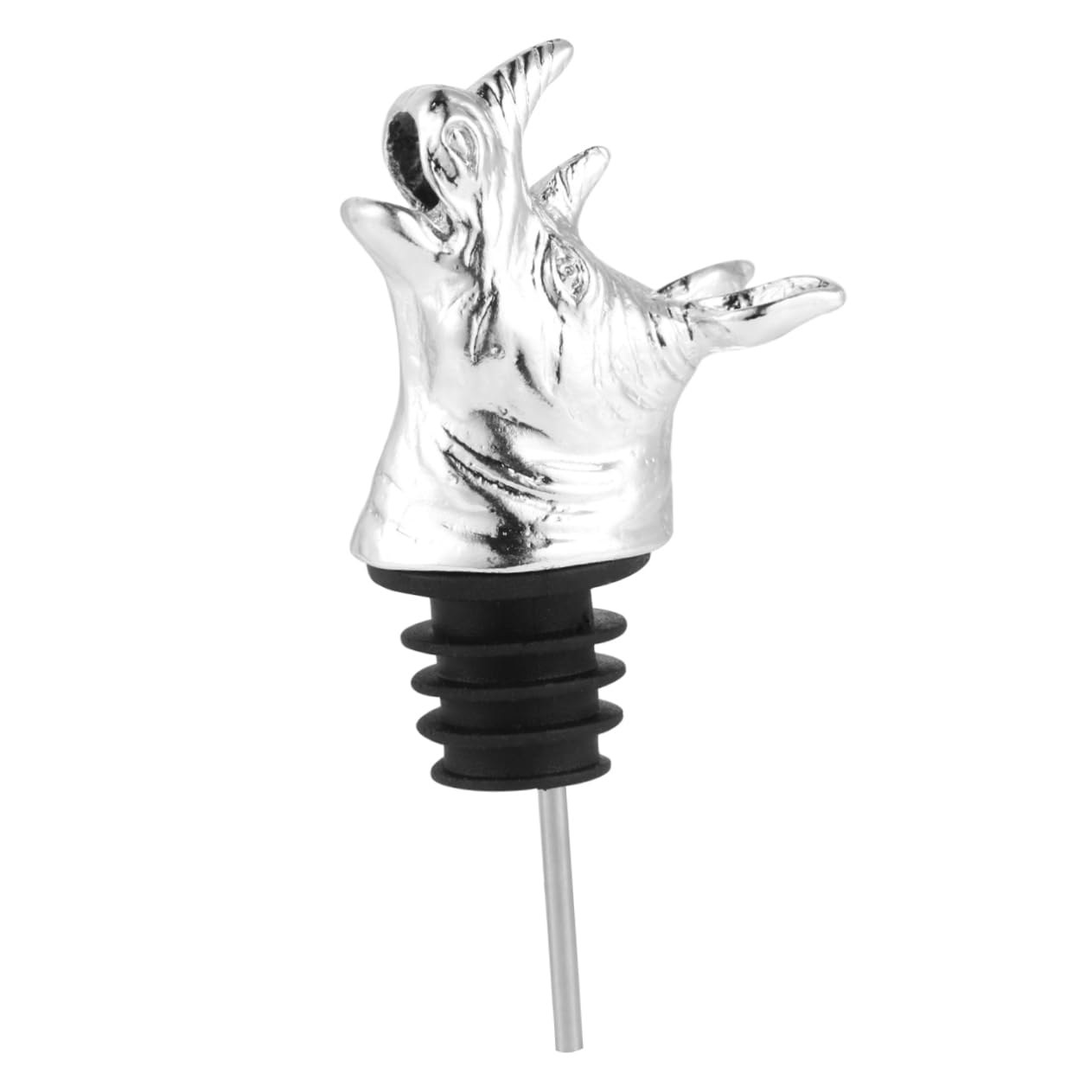 Wakauto Rhino Head Wine Pourer Liquor Pour Spouts Zinc Alloy Wine Bottle Caps Bar Party Favors