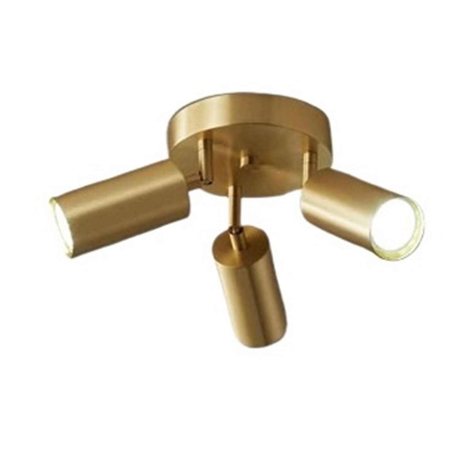 Zamontuj lampę sufitową, złota klasyczna oprawa sufitowa retro do korytarza, kuchni, sypialni(3-light,Neutral light 4500K)