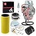 Carburetor Carb and Intake Manifold Boot Oil Filter Air Filter Foam Kit For Yamaha Rhino 660 YXR66F 2004-2007 5UG-14901-10-00