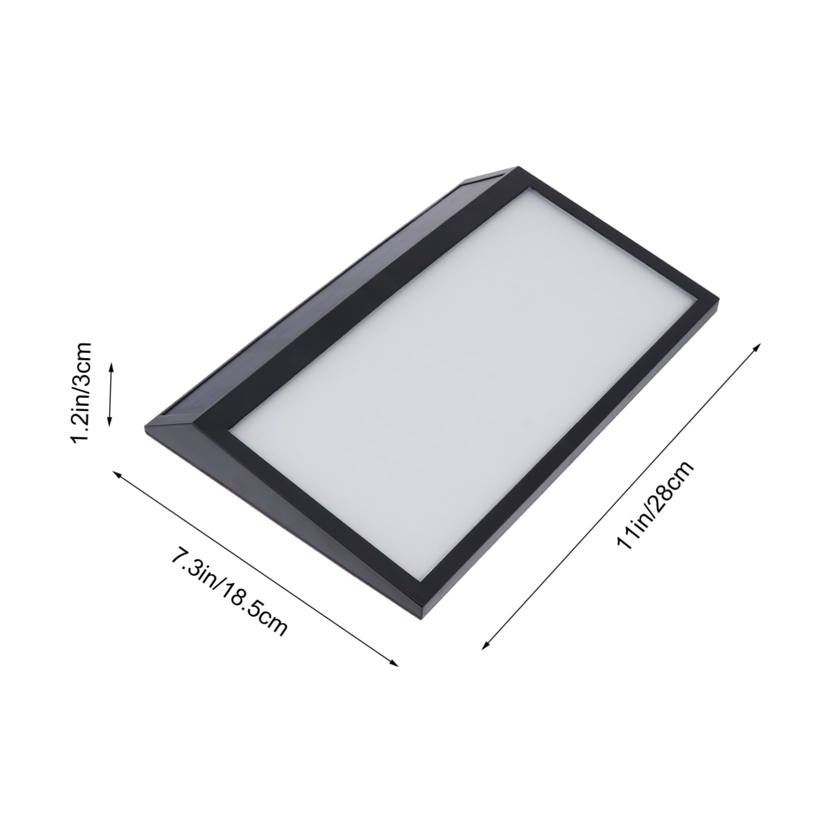 Lampada Solare da Esterno per Numero Civico 10 Led, Plastico Nero, 1200mah, Facile Montaggio per Centro Commerciale e Hotel