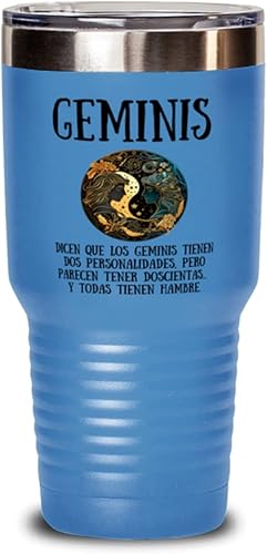 Signo Zodiacal Aries | Regalo para ahijado, hijo, mamá, papa Vaso 30oz azul