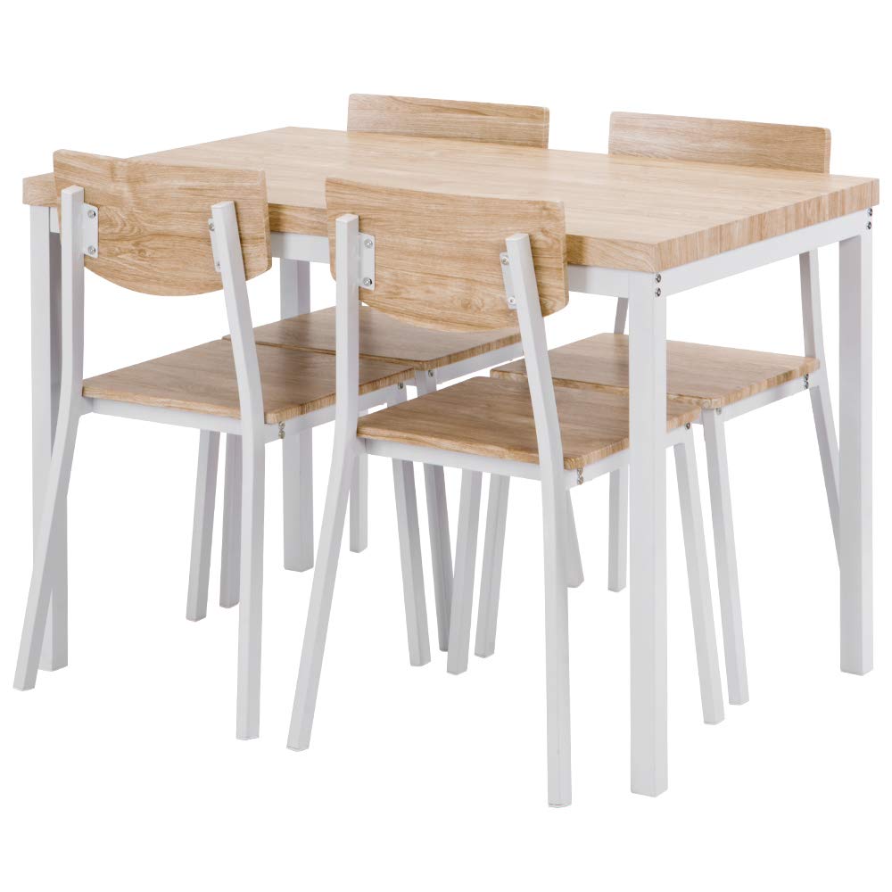 ダイニングセットブラウン 幅120 4人掛け 四角いテーブル チェア 5点セット 一 番 安い 通販インテリア・住まい・小物 - ダイニングセット