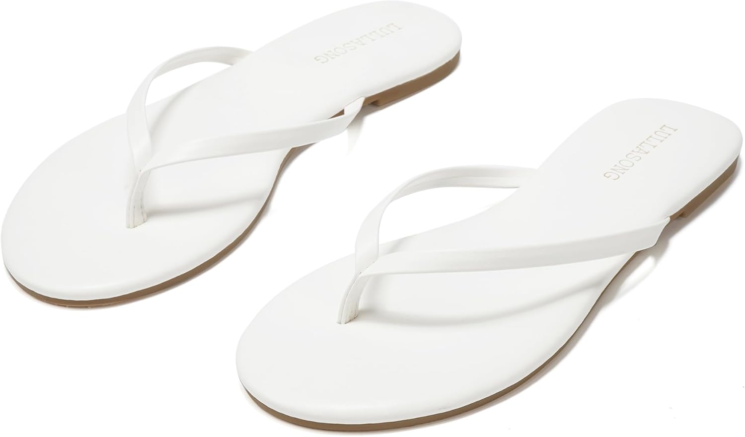 Flip Flops For Women Comfortable Round Toe Beach Sandals Thong Strap Slides Slip On Dressy Flats Sandals For Women - Image 4