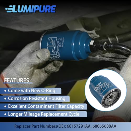 Image of 6.7L Cummins Fuel Filter Water Separator Set | Replacement for 2013-2018 Dodge Ram 2500 3500 4500 5500 6.7L Cummins Turbo Diesel Engines | Replaces# 68157291AA,68197867AA