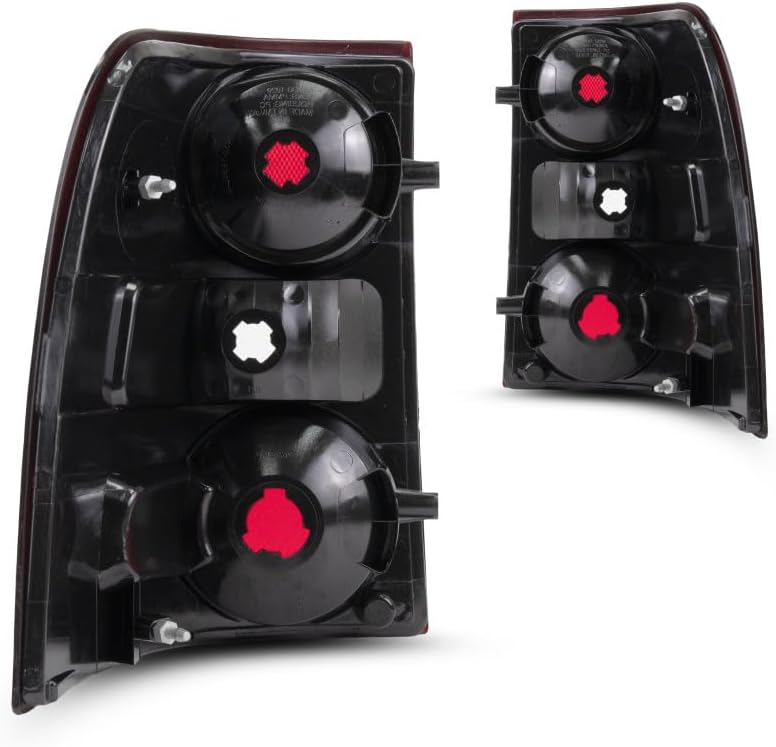 For Ford Explorer 2006 07 08 09 2010 Tail Light Driver and Passenger Side | Pair | Clear and Red Lens | Replacement For FO2818140, FO2819140 | 6L2Z13405CA, 6L2Z13404CA