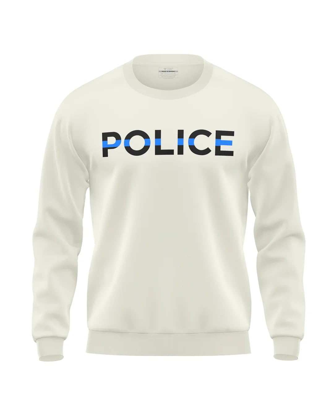 warriorworld Men’s 100% Cotton Sweatshirt | Bold Crew Neck Pullover with Graphic Print | Comfortable Long Sleeve Winter Casual Wear-picture-23
