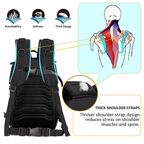 Zology Multi-Functional 40L – High Yield for Men Military Army Tactical Backpack Camping Hiking Bag Outdoor Bag Woman with a Cup - Image 8