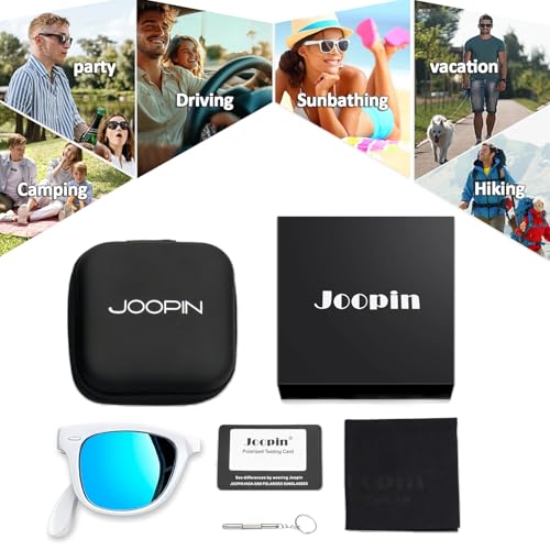 Image of Joopin Square Sunglasses Polarized UV400 Designer Sun Glasses Men Women