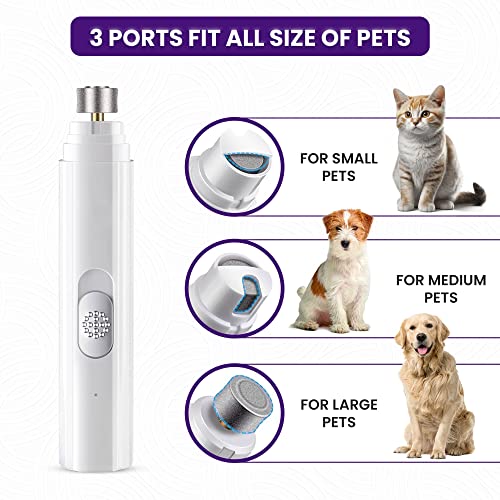 Dremel Dog Nail Grinder For Small Medium Dogs Cats - Quiet Professional 2-Speed Dog Nail File - Cat Claw Trimmer For Kitten - Puppy Paw Toenail Clipper- Electric Pet Nail Filer Tool- Grooming Supplies #TOP2